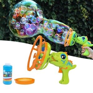 Green Dinosaur Bubble Gun Toy NWT in the box